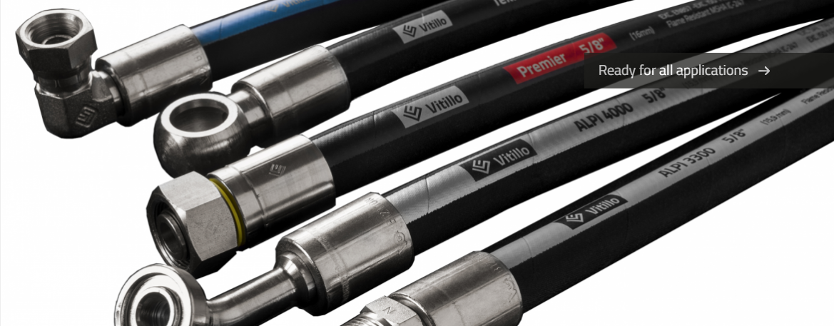 Vitillo branded hydraulic hose assemblies